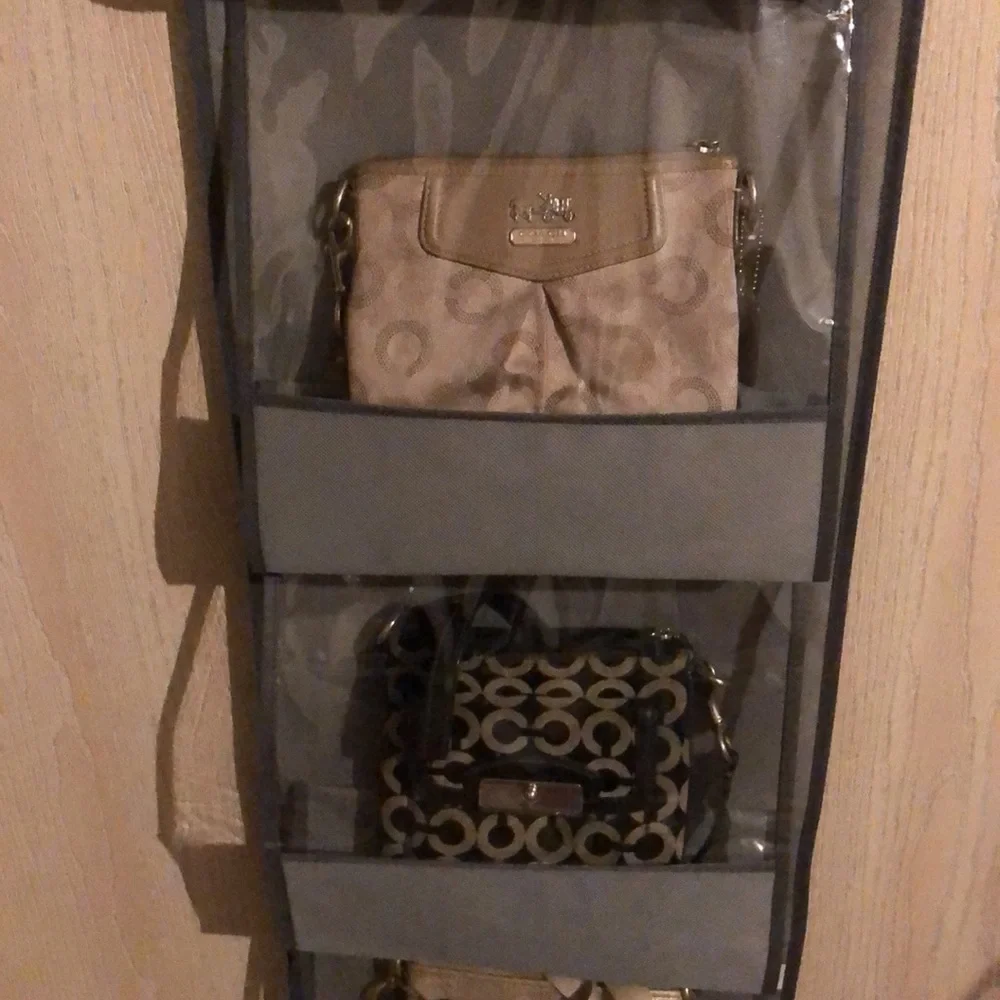 6 Pocket Purse Organizer Space Saver Display Protective